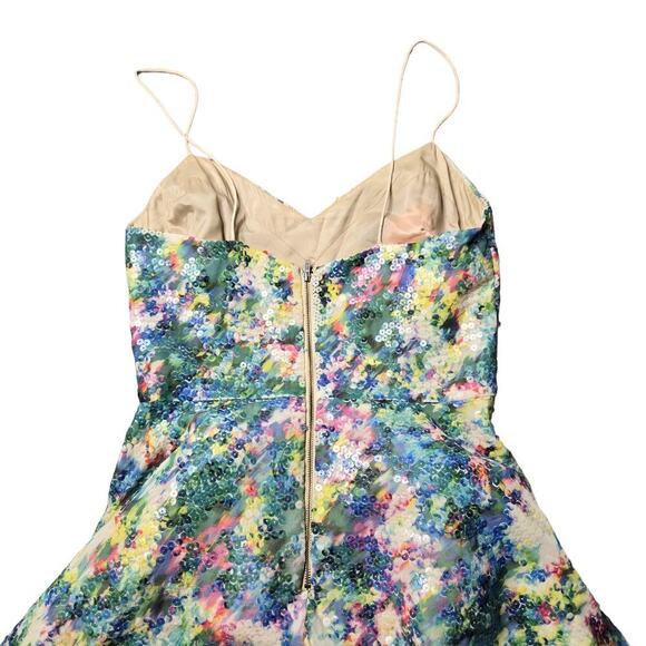 Tracy Reese Secret Garden Sequin Green Dress - Picture 7 of 9